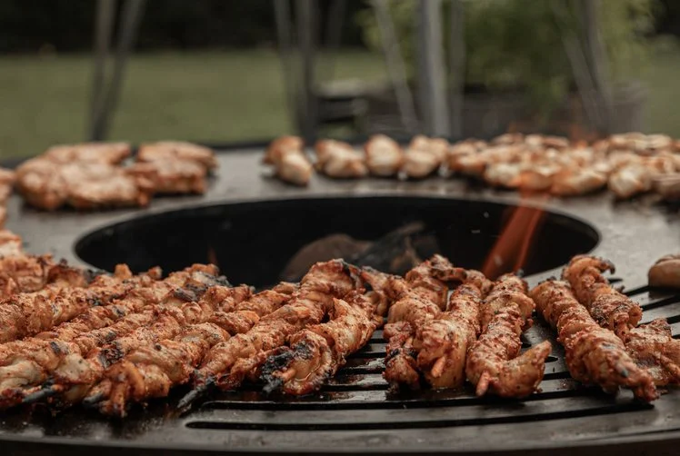 Spiesen op de barbecue