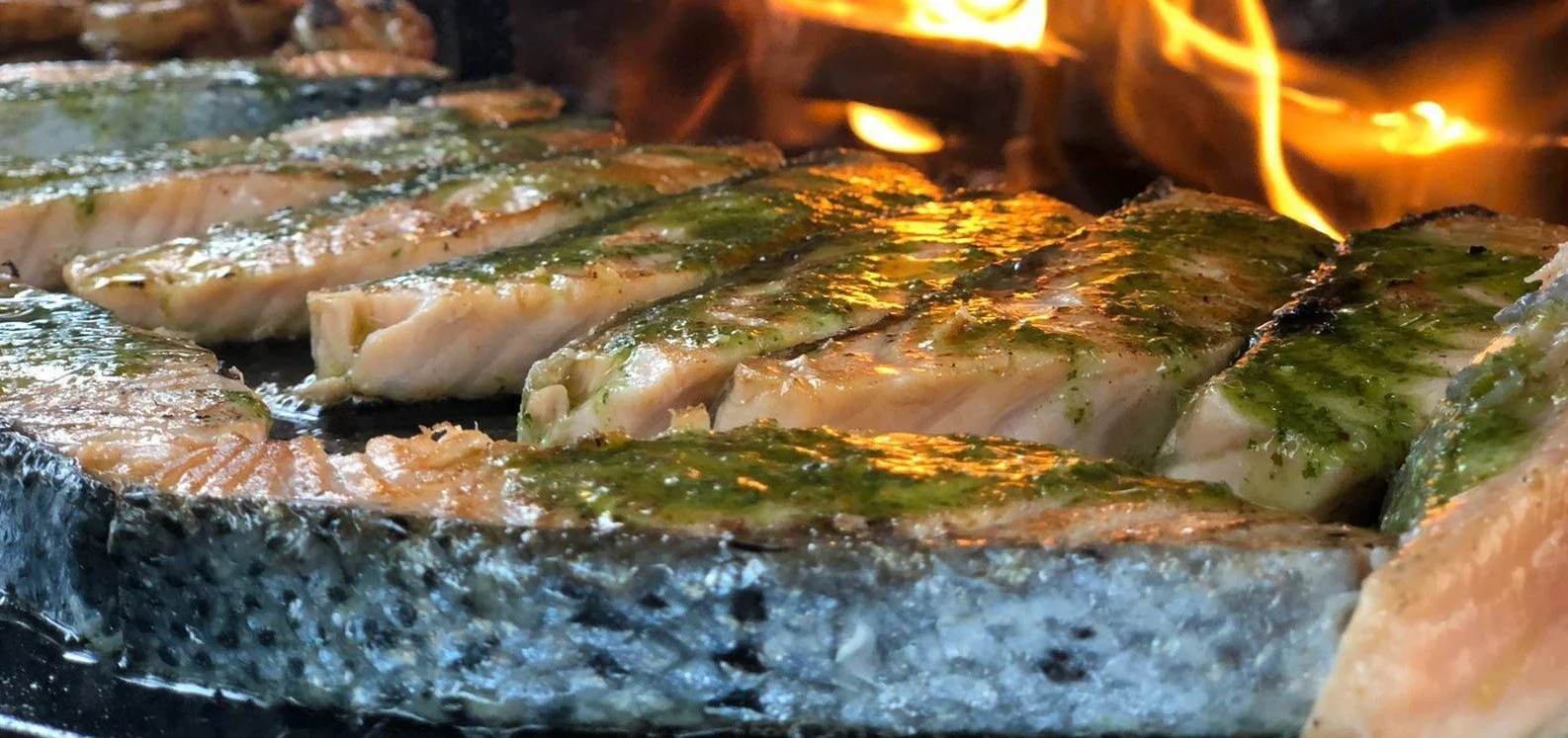 Zalm op de grill